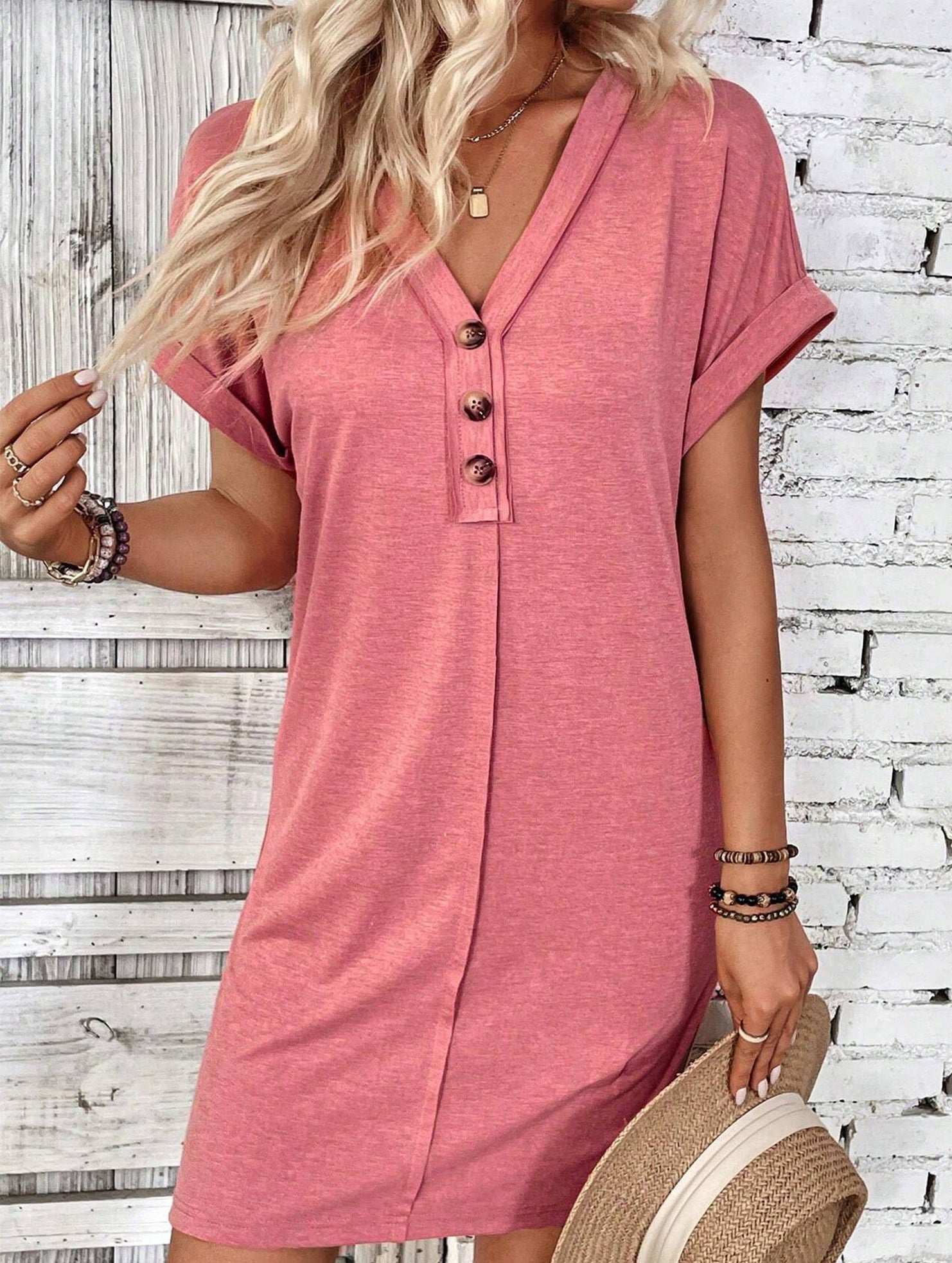 Street Style V-neck Fairy dress