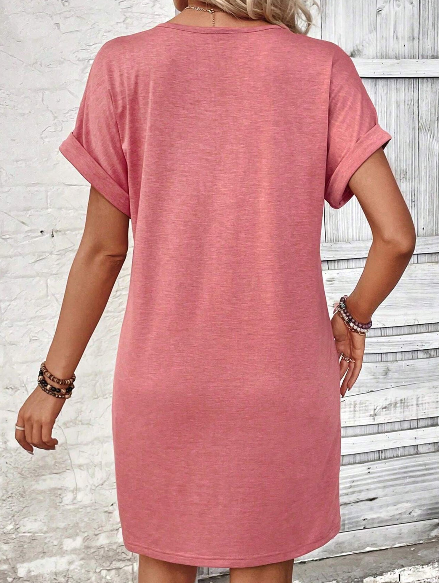 Street Style V-neck Fairy dress