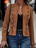 Vintage double-breasted long-sleeved jacket