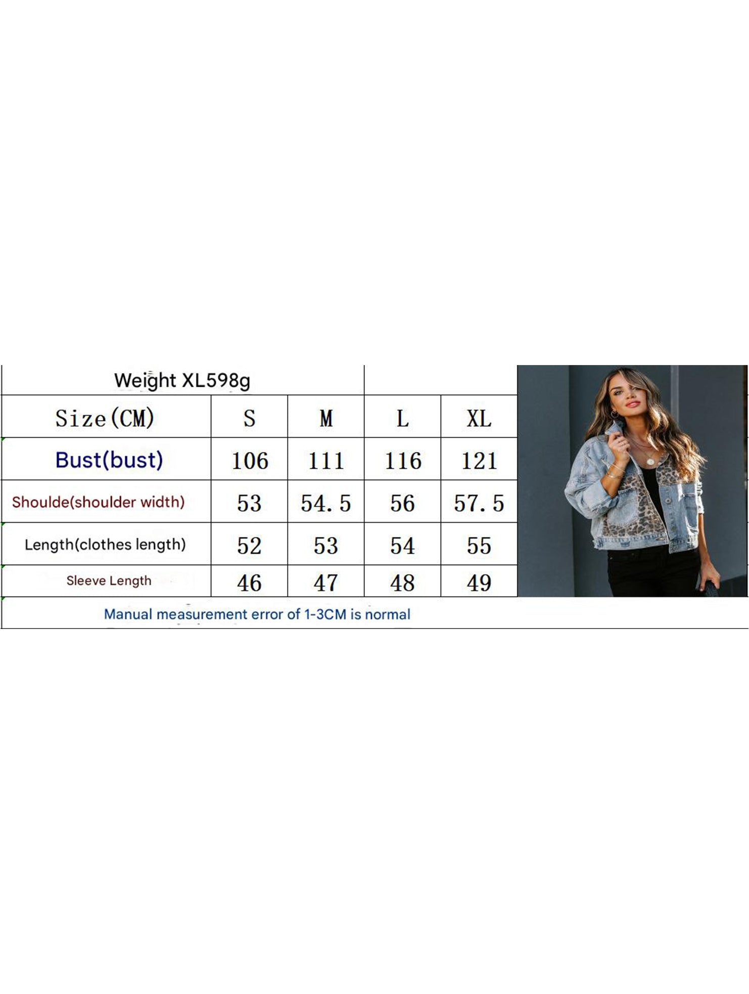 Fashionable printed patchwork ripped denim jacket