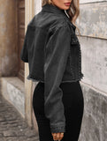 Washed Studded Cropped Denim Jacket_CWJJ00131