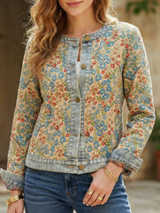 Washed, youthful, casual retro coat for women_CWJJ00138