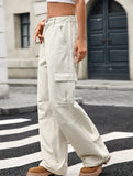 Casual loose slim denim straight pants