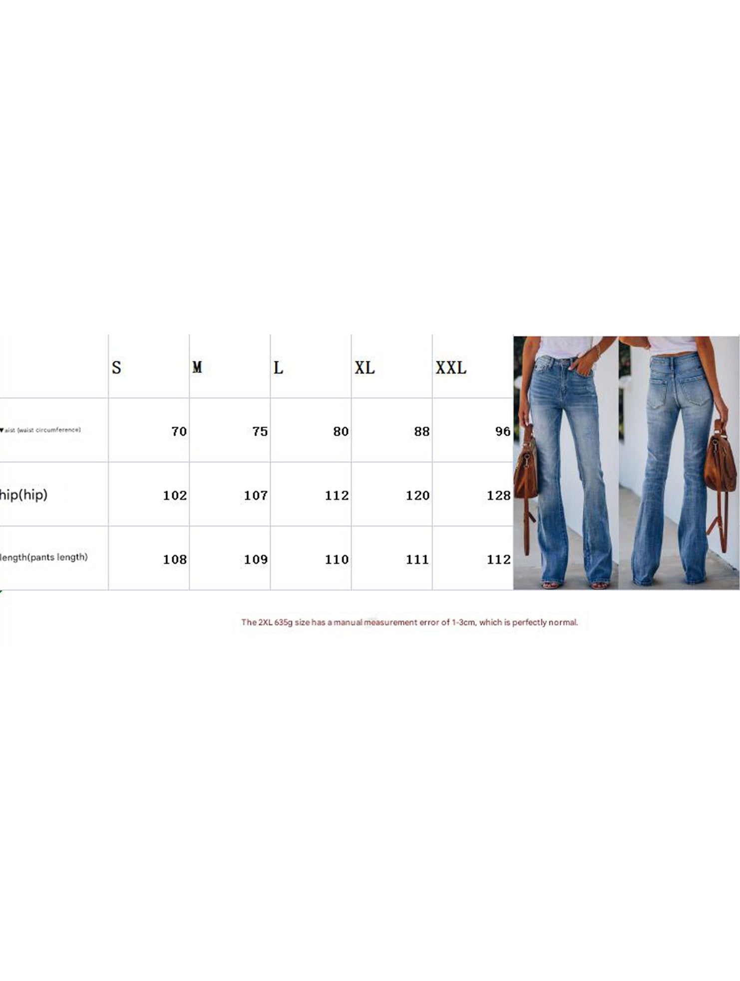 Vintage mid-rise washed bootcut jeans