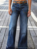 Retro washed high-waisted wide-leg jeans for women_CWJP00869