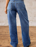 Women's high-waisted washed gradient jeans_CWJP00870