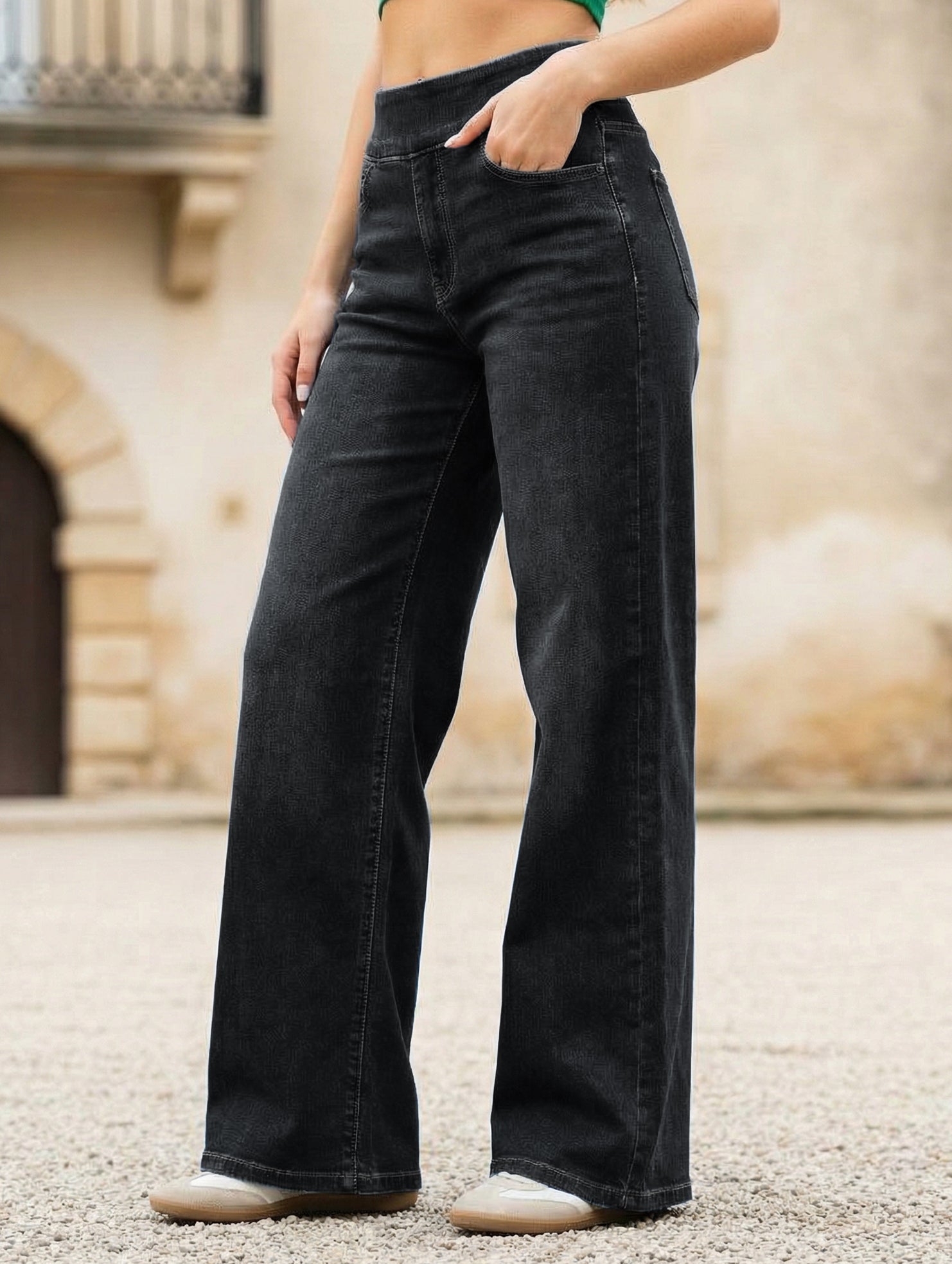 High-waisted stretch slim-fit jeans for women_CWJP00873