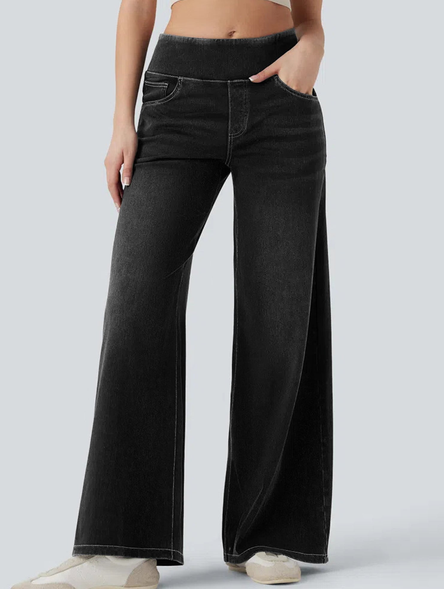 High-waisted stretch slim-fit jeans for women_CWJP00873