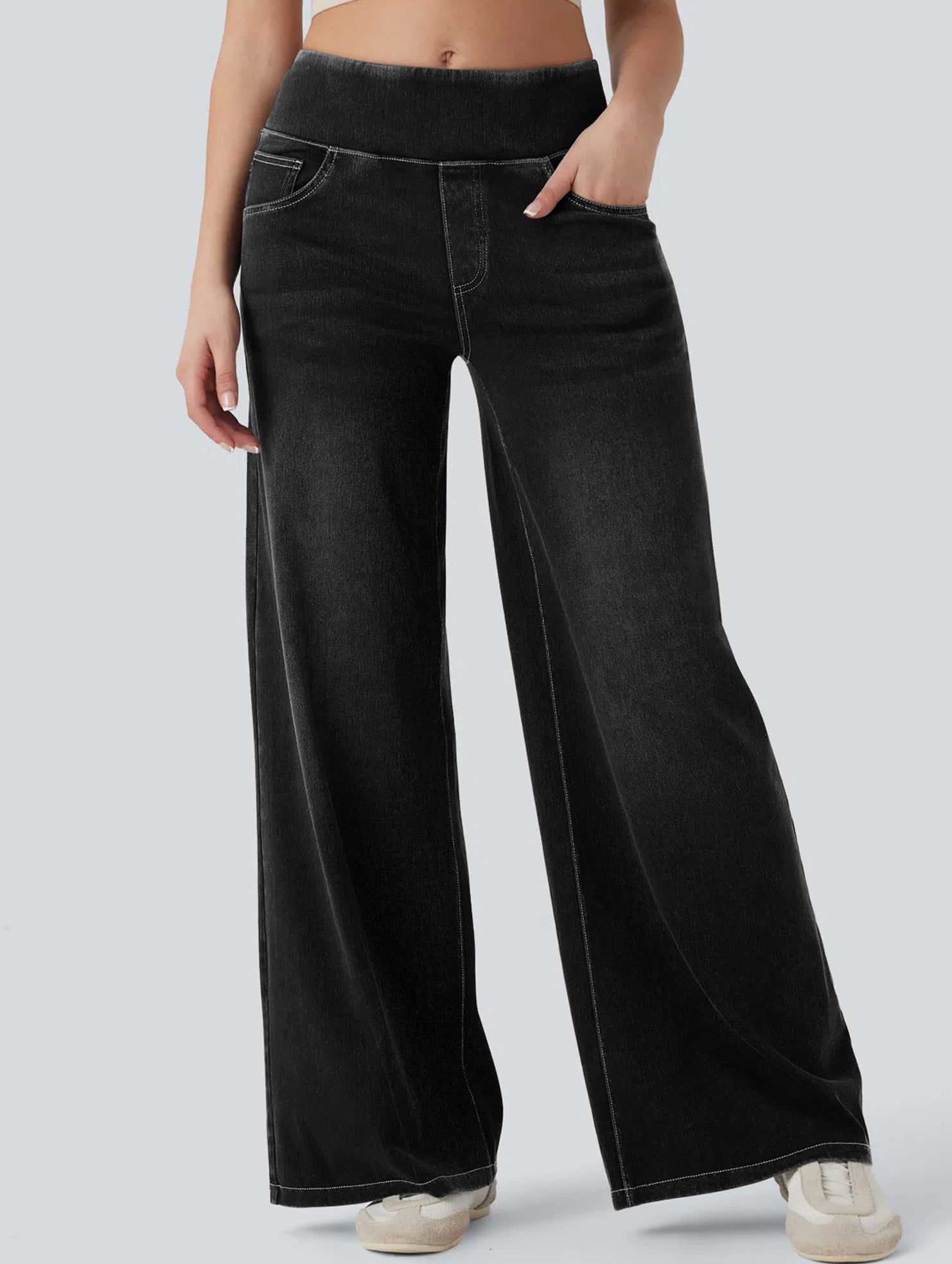 High-waisted stretch slim-fit jeans for women_CWJP00873