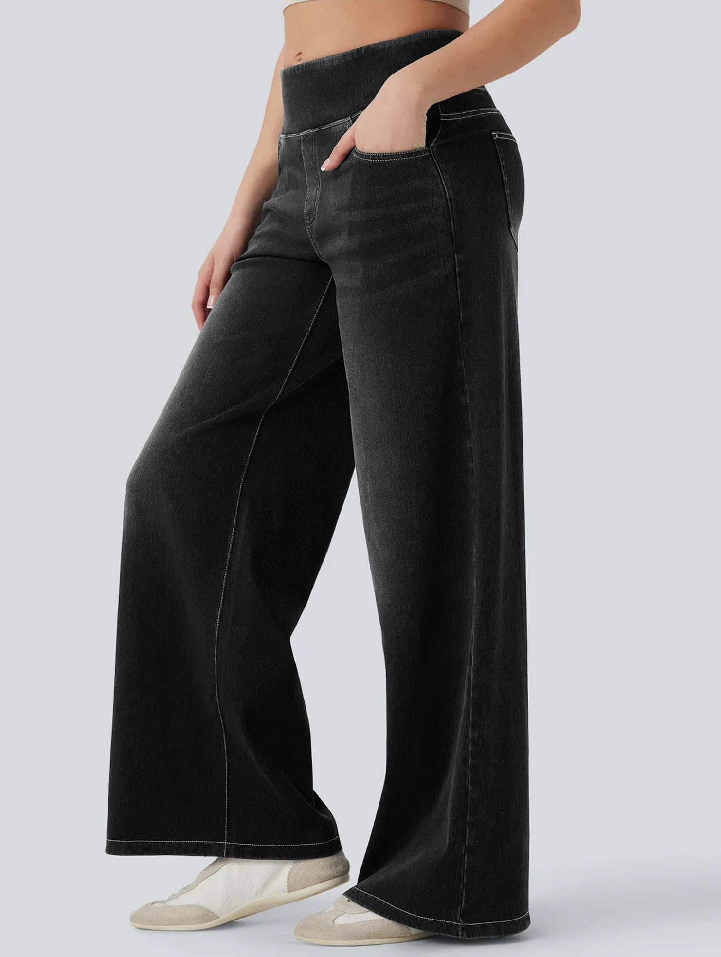 High-waisted stretch slim-fit jeans for women_CWJP00873