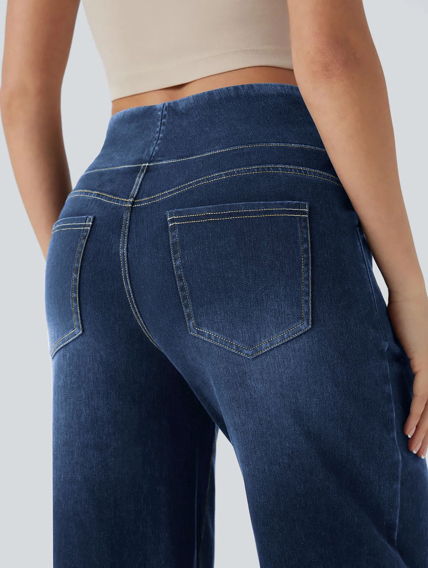 High-waisted stretch slim-fit jeans for women_CWJP00873