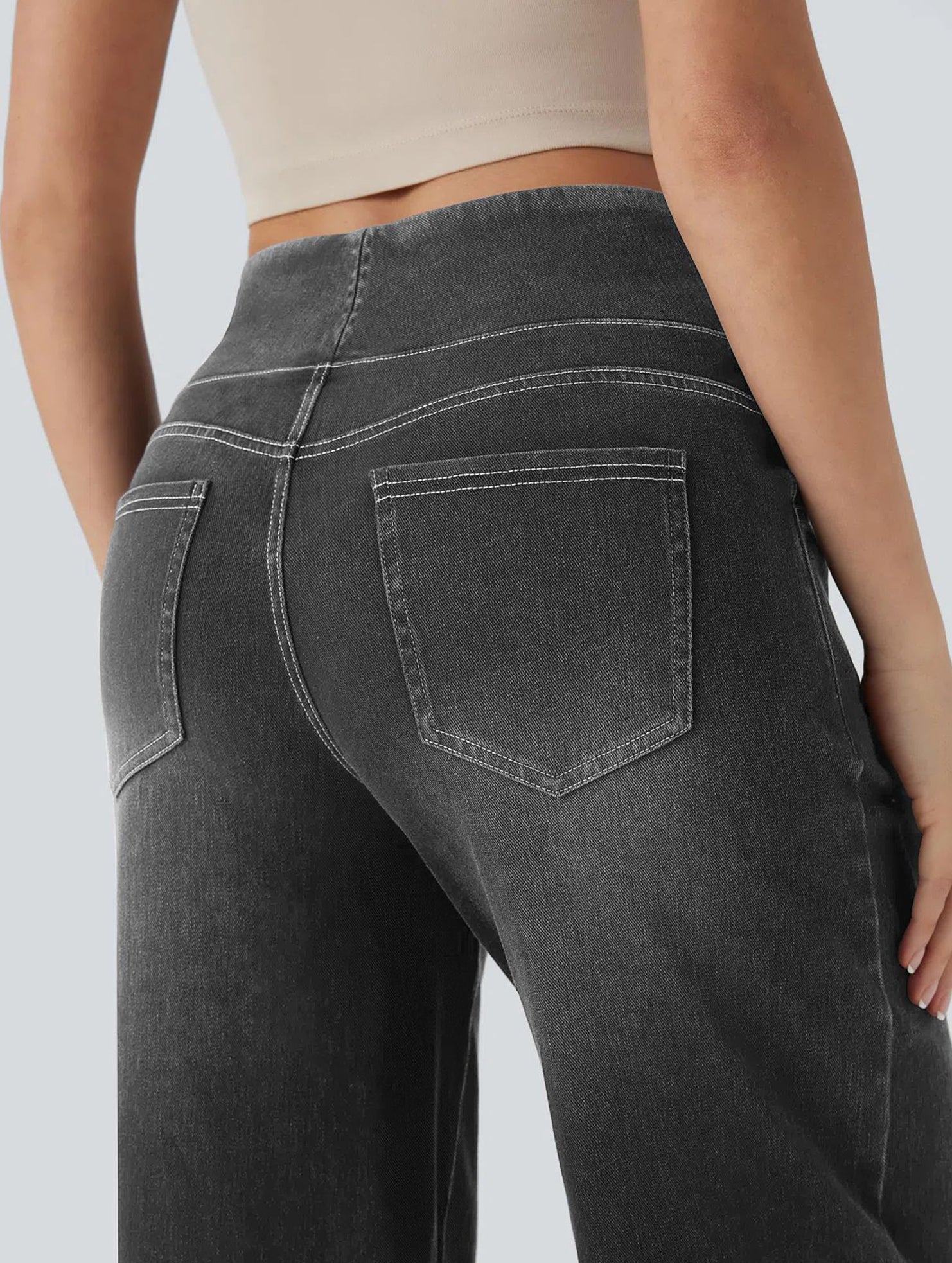 High-waisted stretch slim-fit jeans for women_CWJP00873