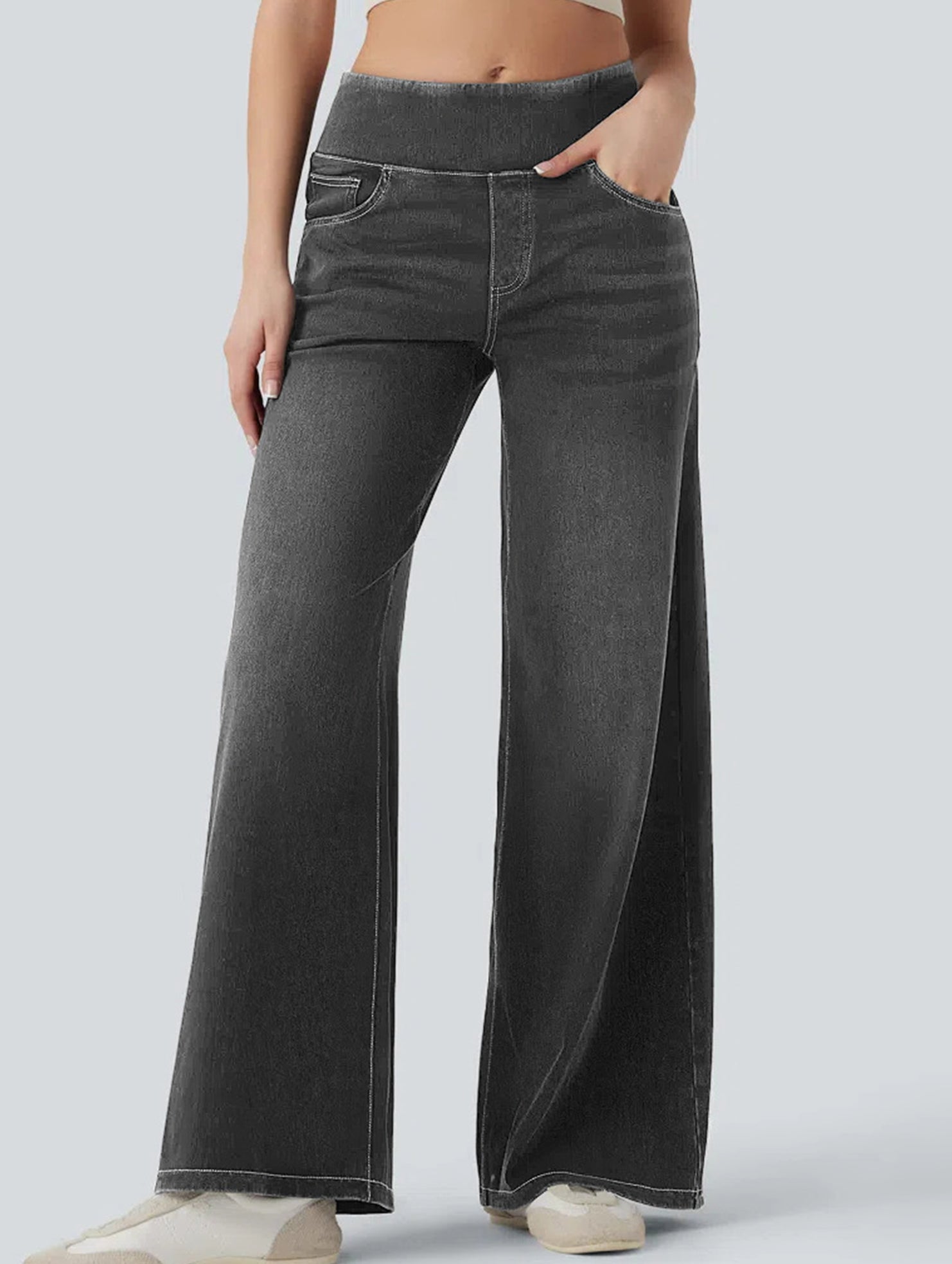 High-waisted stretch slim-fit jeans for women_CWJP00873