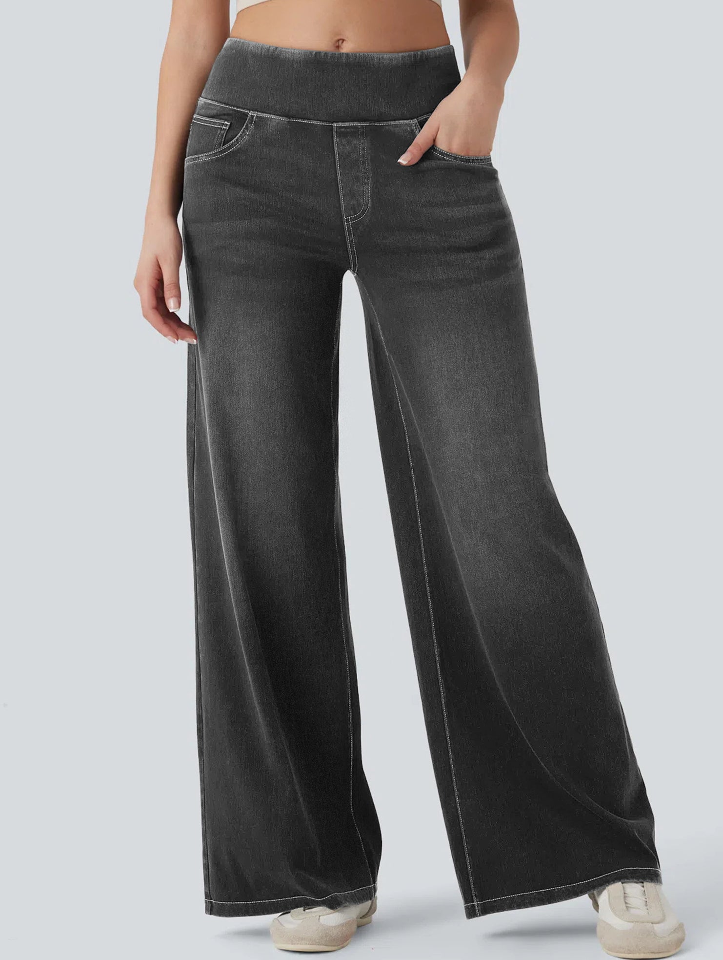 High-waisted stretch slim-fit jeans for women_CWJP00873