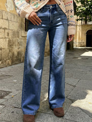 High-waisted retro loose casual jeans for women_CWJP00875