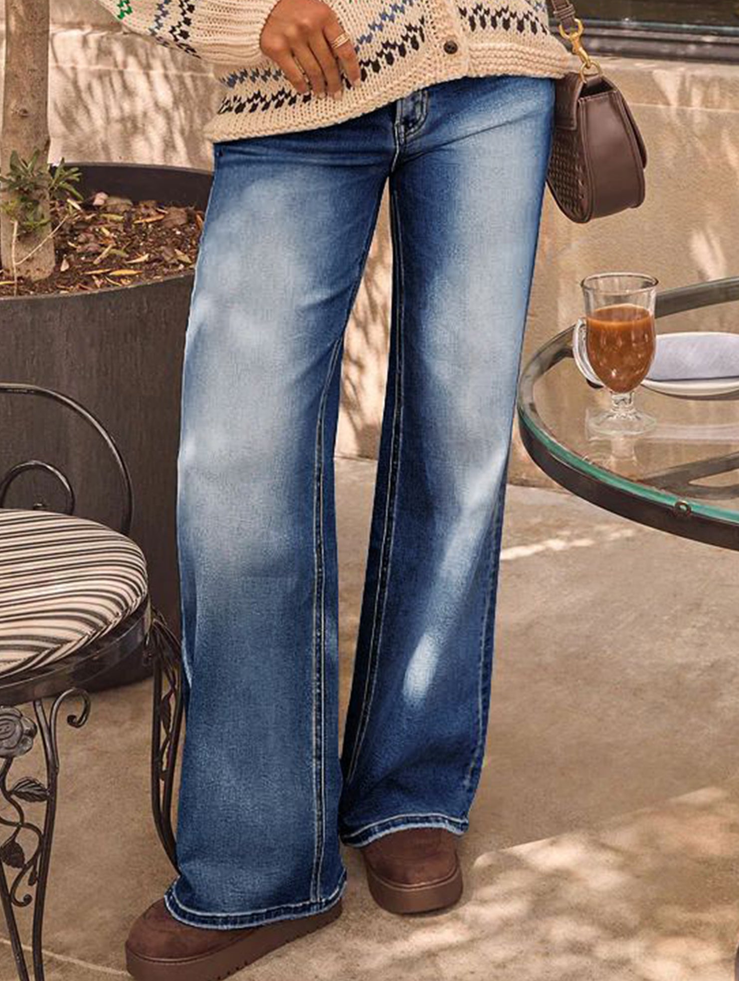 High-waisted retro loose casual jeans for women_CWJP00875