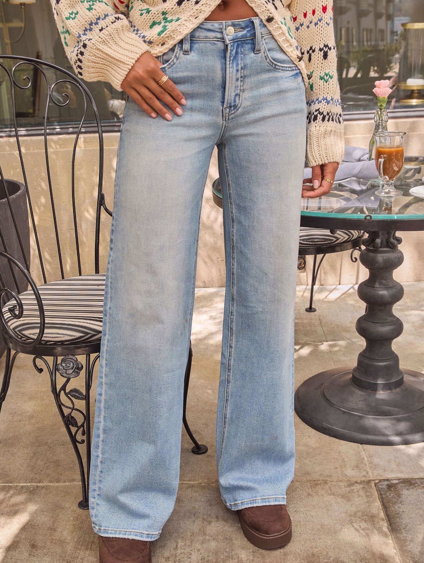 High-waisted retro loose casual jeans for women_CWJP00875