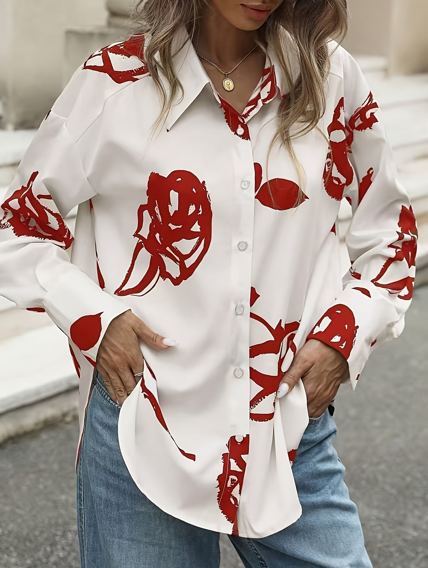 2025 new casual printed shirt