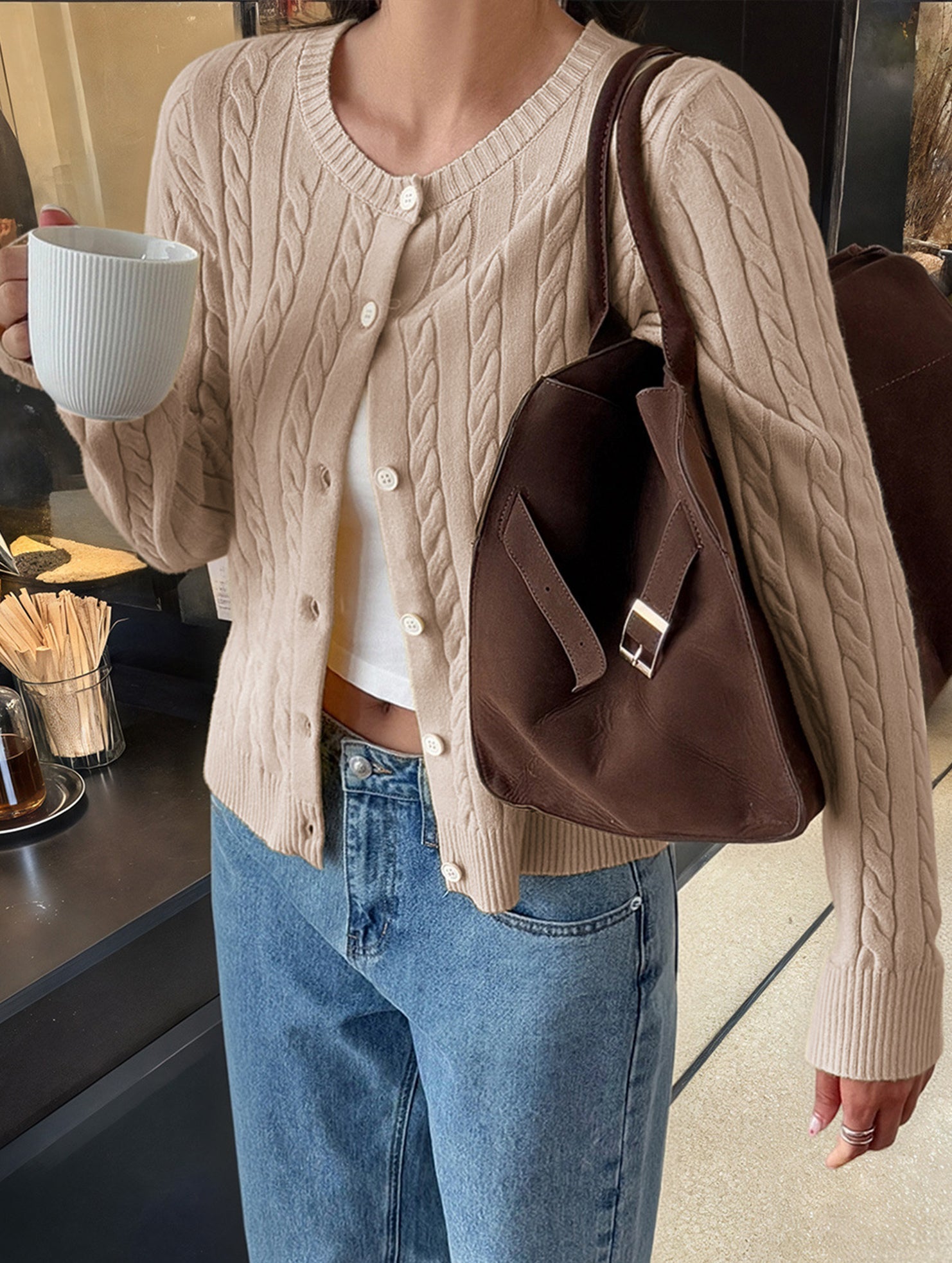 2025 autumn and winter button wool shirt