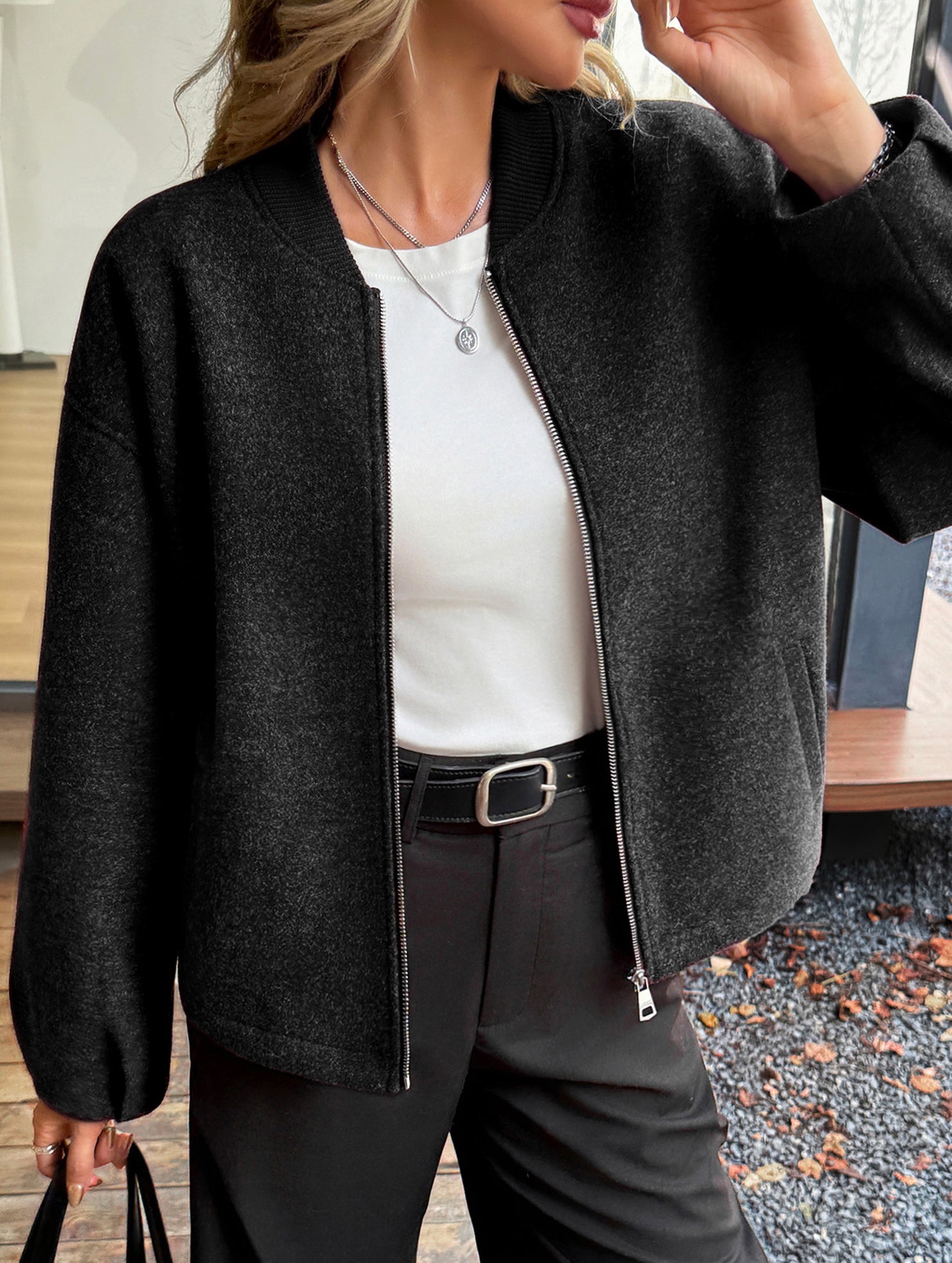 Casual long-sleeved vest jacket