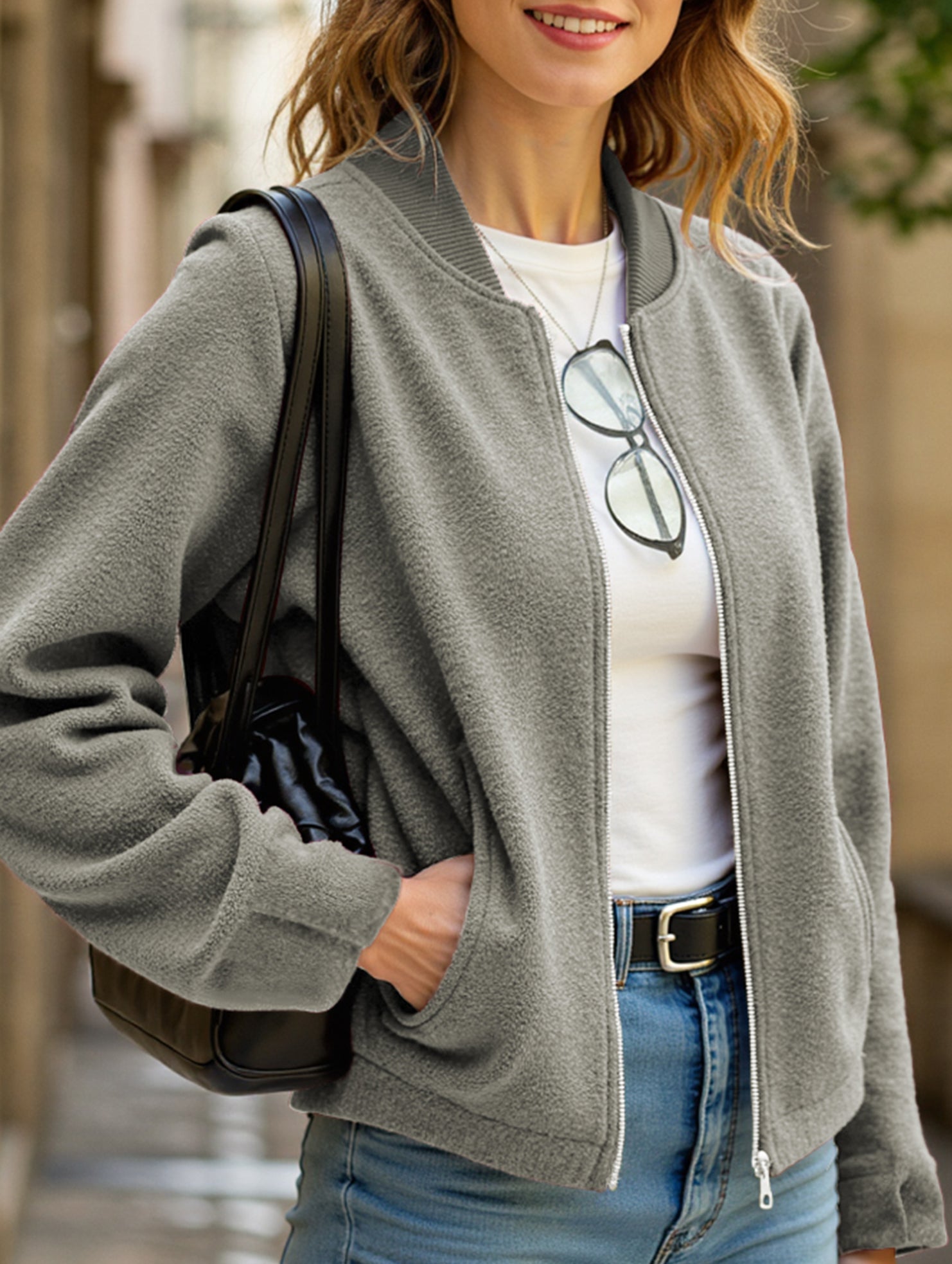 Casual long-sleeved vest jacket