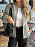 Casual long-sleeved vest jacket