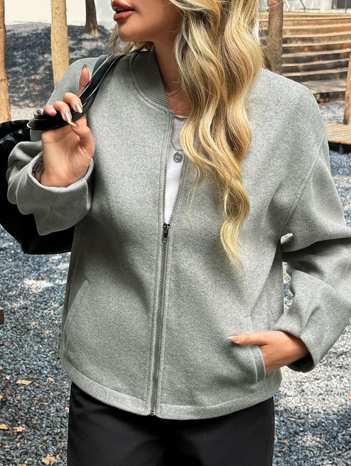 Casual long-sleeved vest jacket