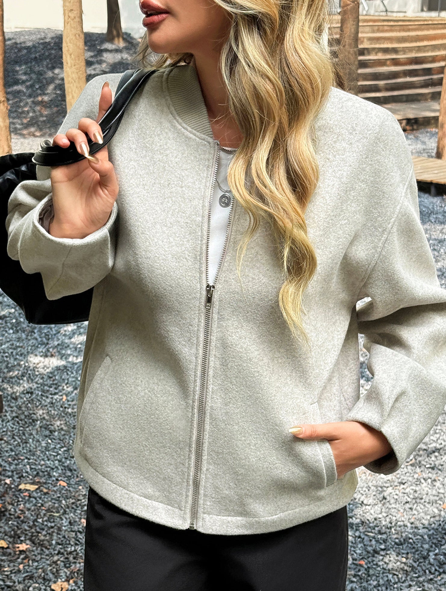 Casual long-sleeved vest jacket