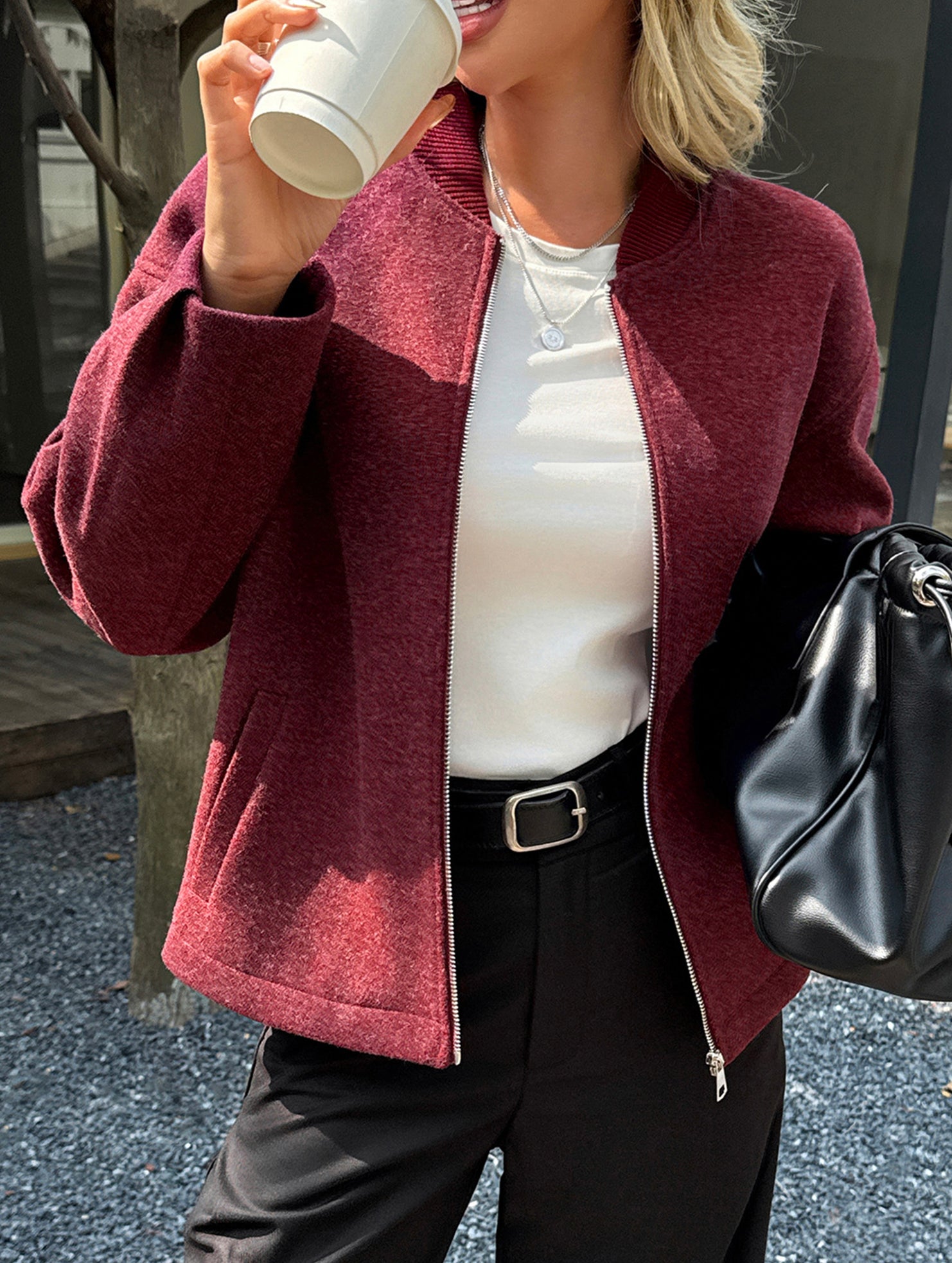 Casual long-sleeved vest jacket