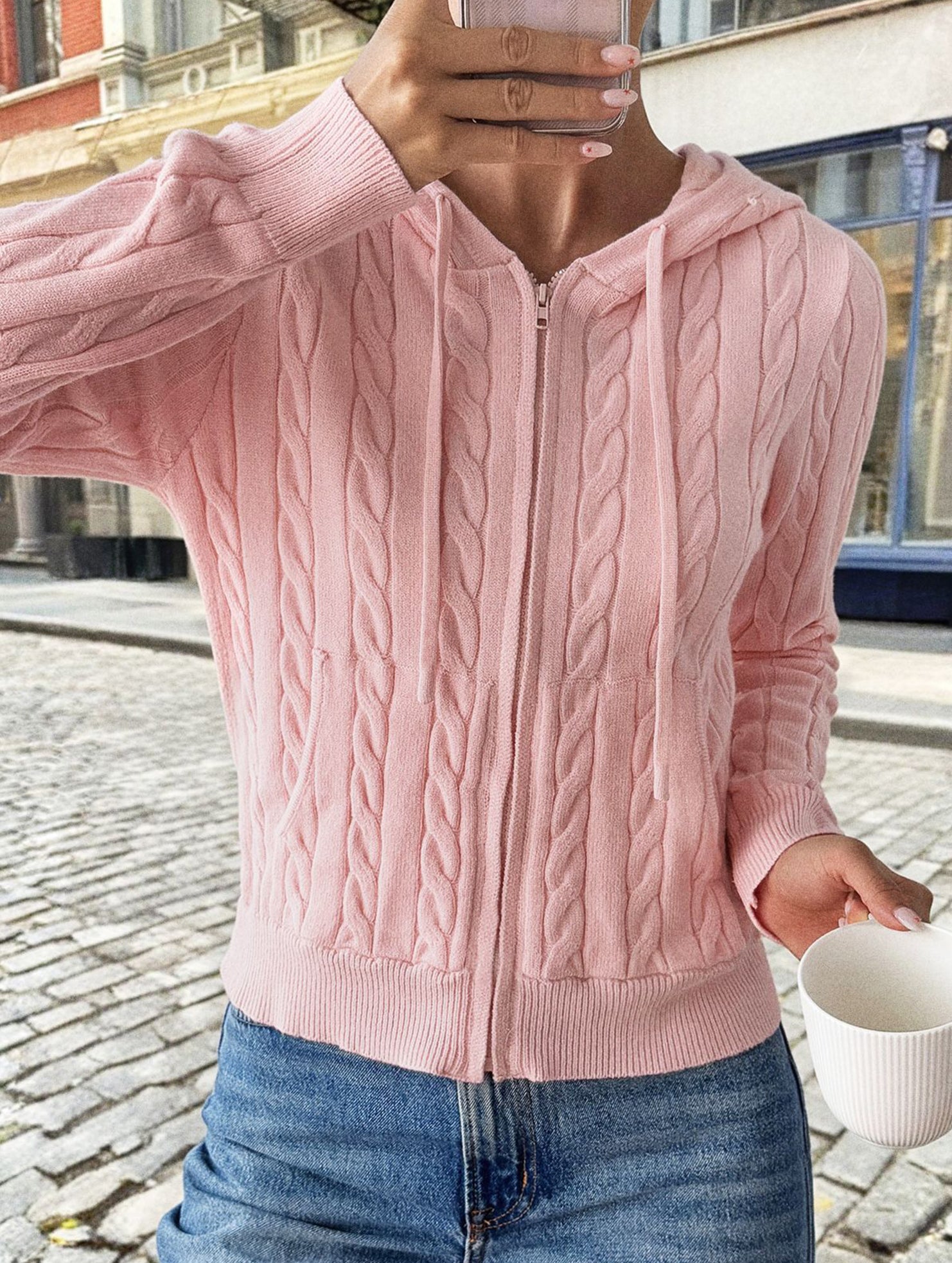 Casual woolen long-sleeved sweater