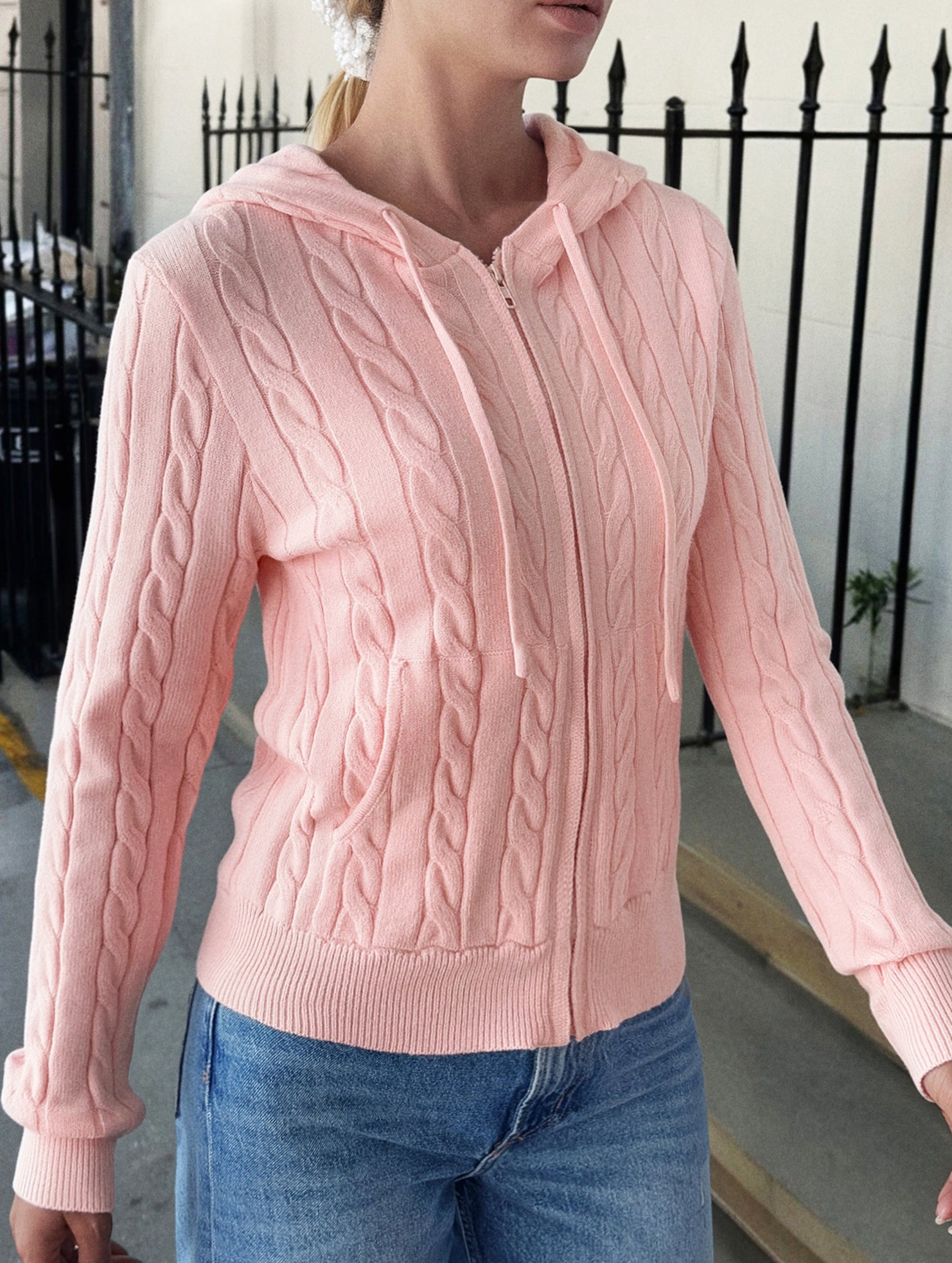 Casual woolen long-sleeved sweater