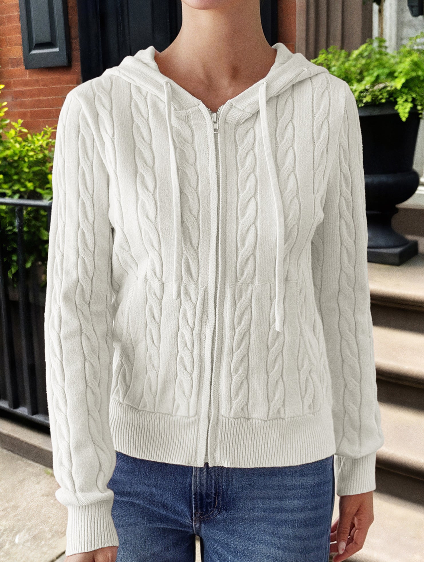 Casual woolen long-sleeved sweater