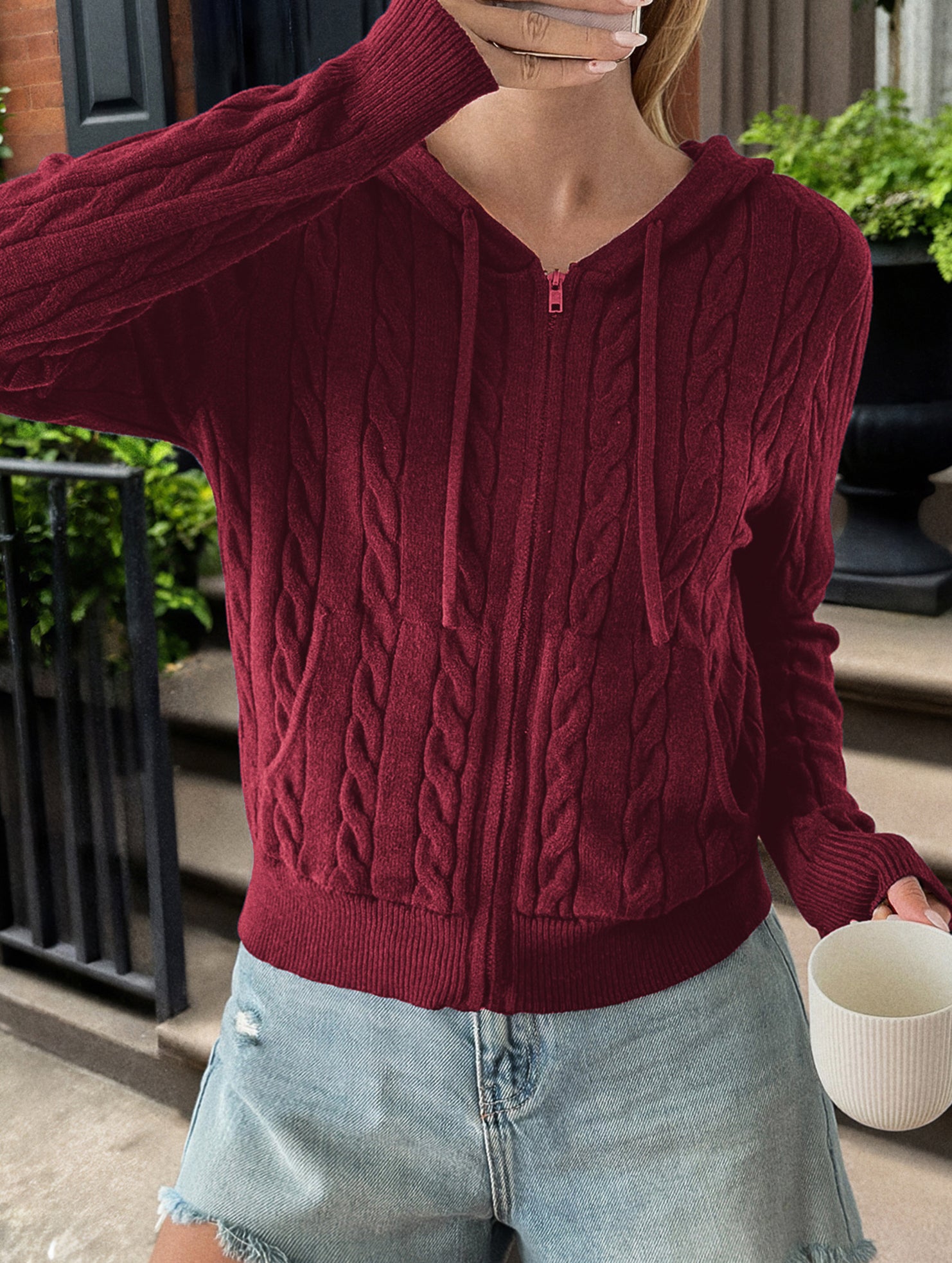 Casual woolen long-sleeved sweater