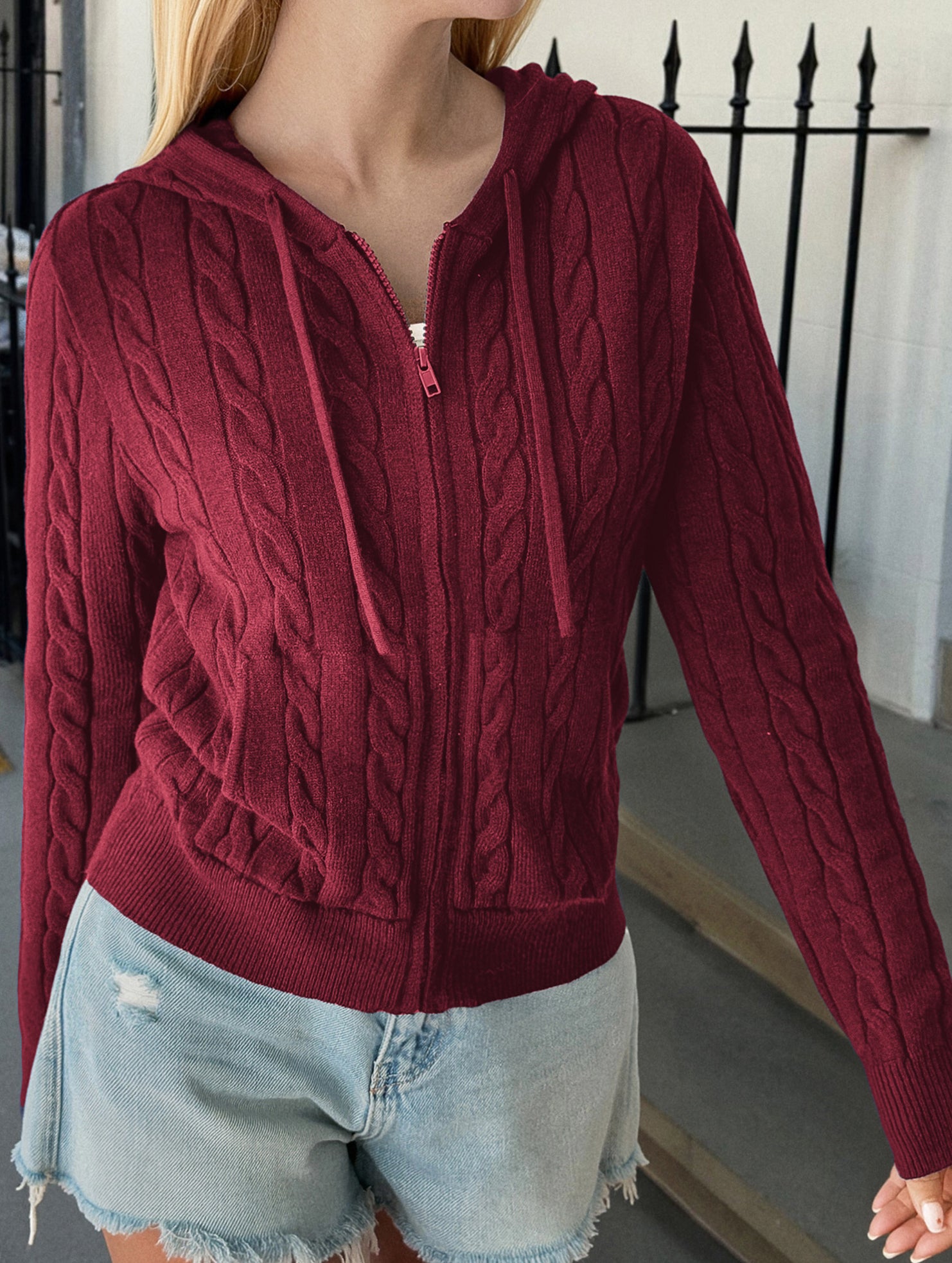 Casual woolen long-sleeved sweater