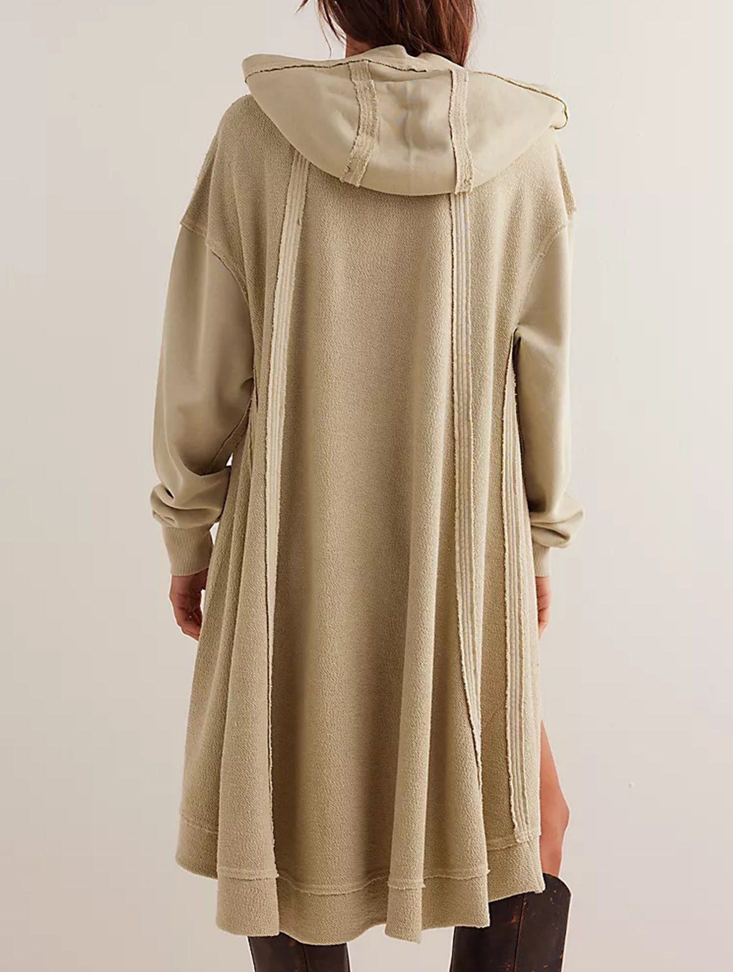 mid-length loose pullover sweatshirt