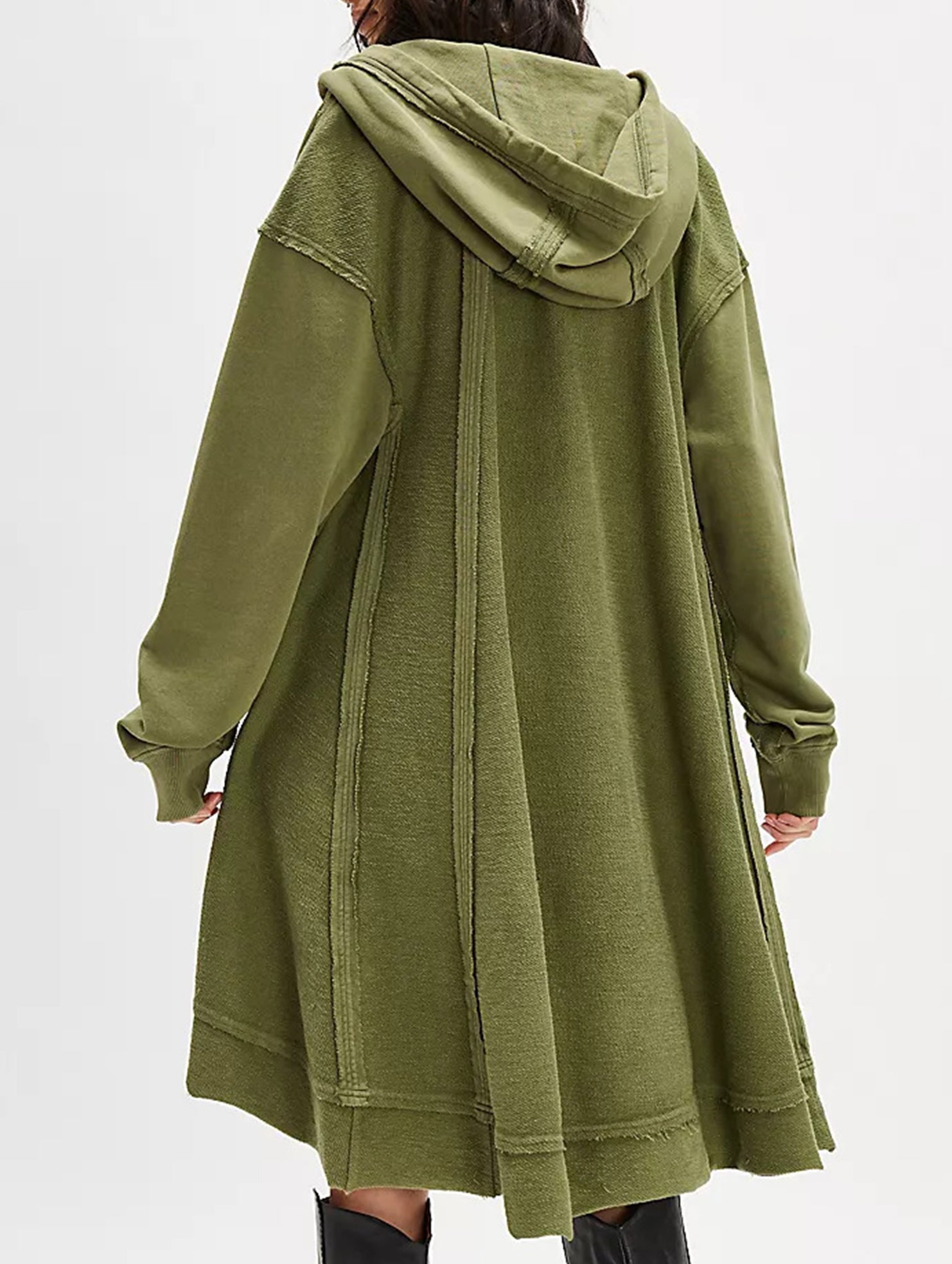 mid-length loose pullover sweatshirt