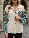 2025 new lapel color matching jacket