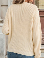 Versatile Bow Embroidered Knitted Cardigan