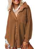Solid color long-sleeved open-cardigan sweater