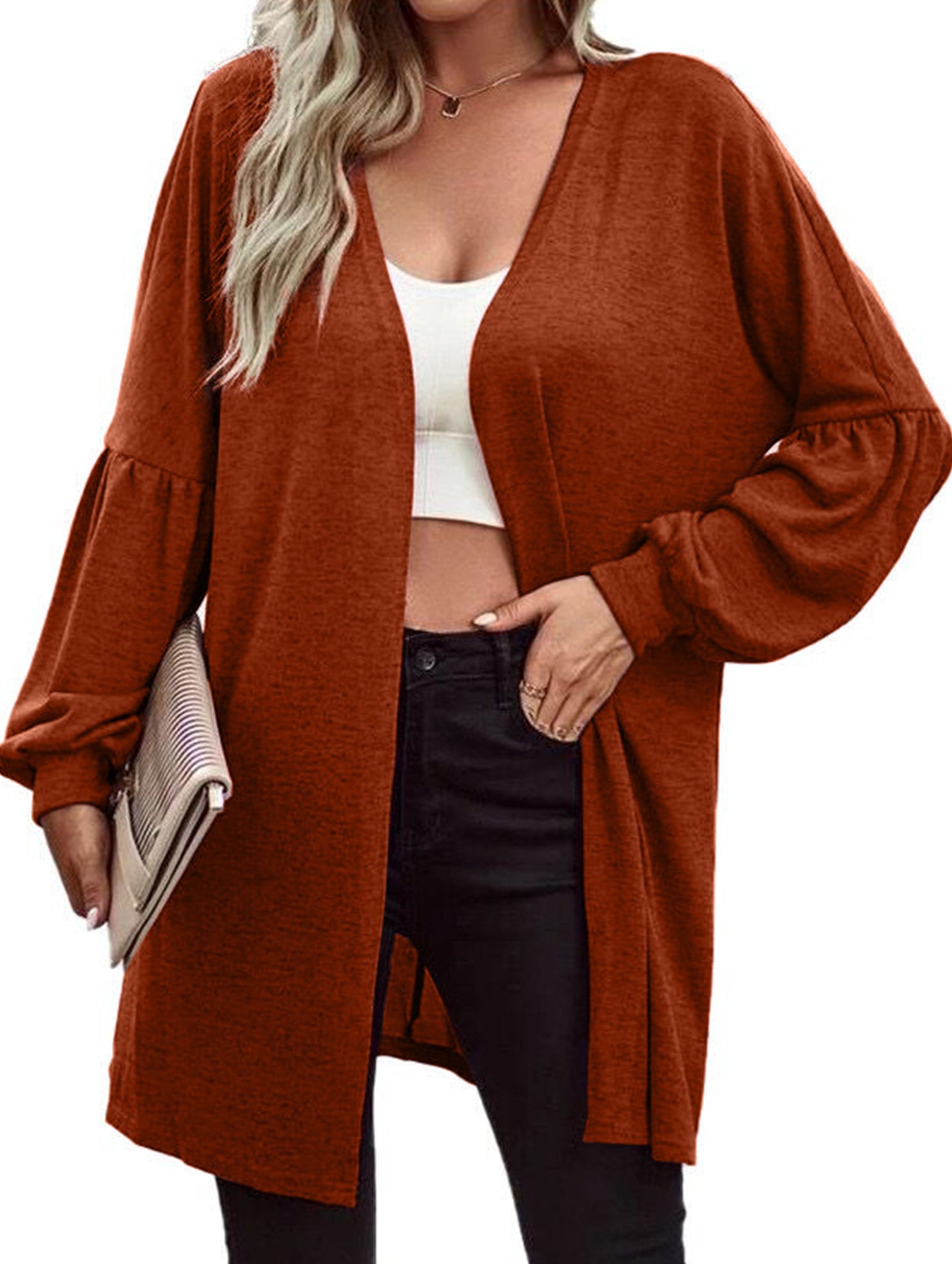 Fashionable cardigan knitted jacket