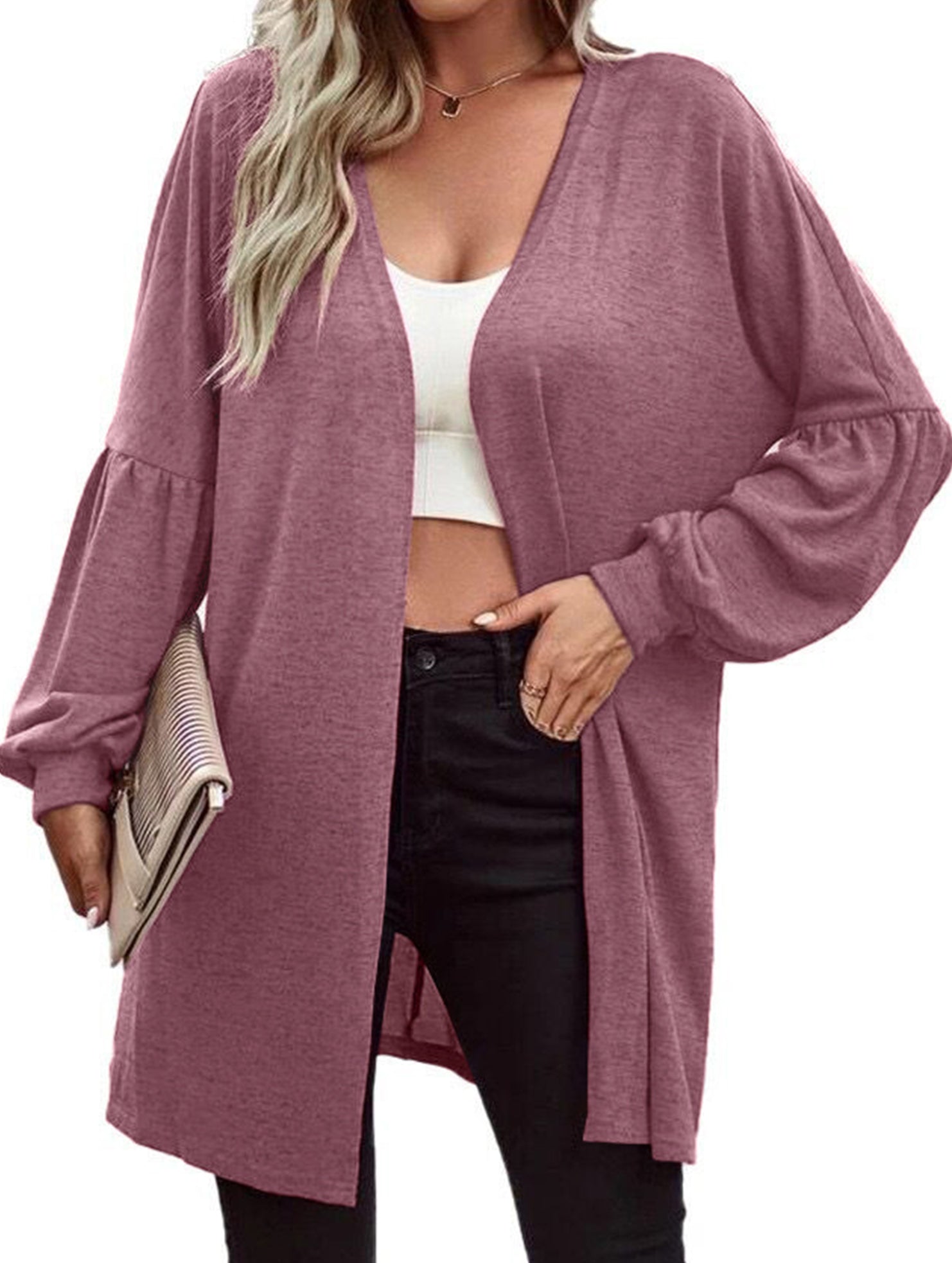 Fashionable cardigan knitted jacket