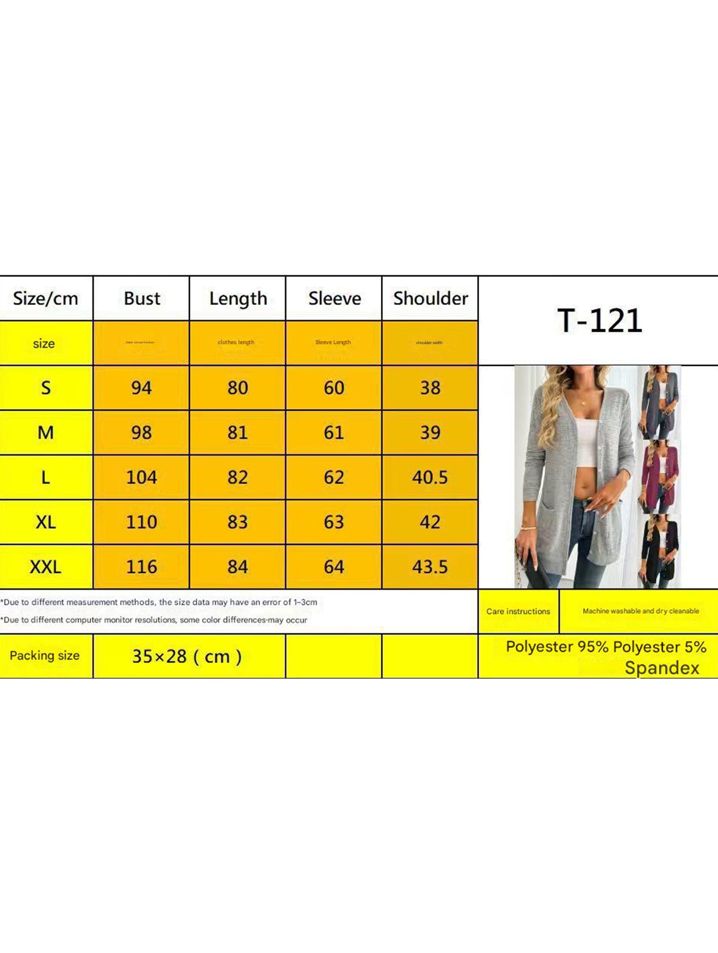 Casual loose long-sleeved pocket cardigan
