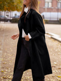 Casual suit collar long coat