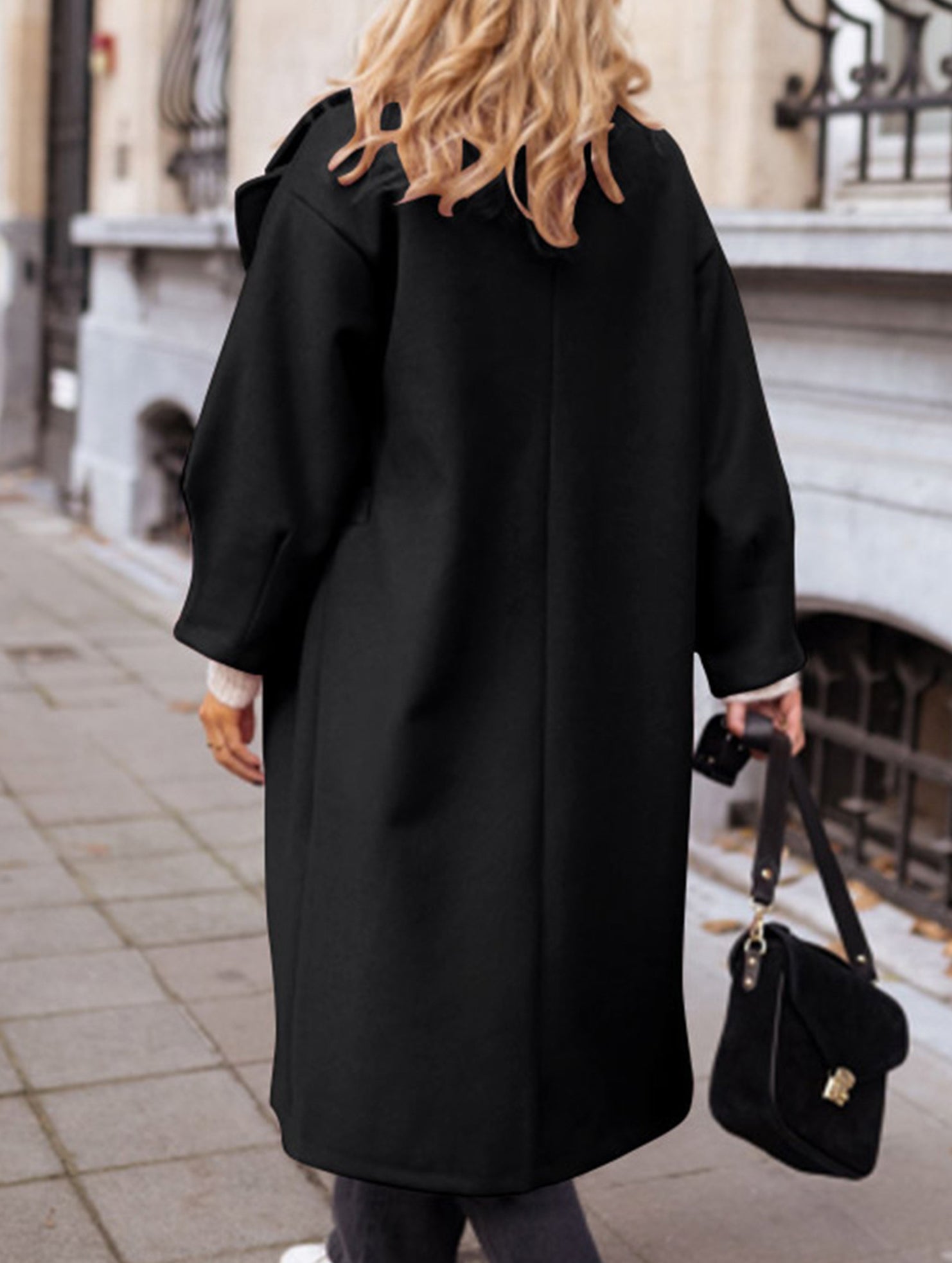 Casual suit collar long coat