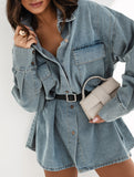 Vintage loose denim shirt