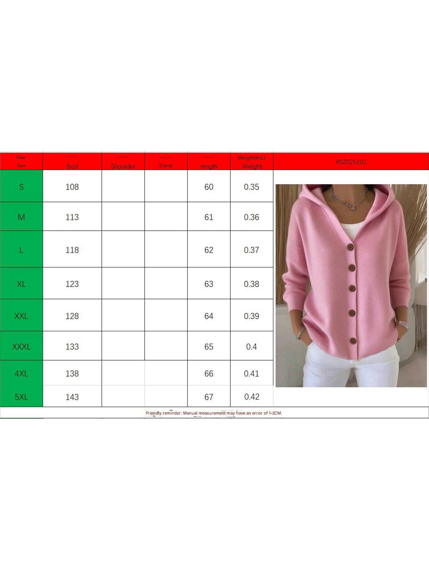 Solid Color Casual Button Knit Hooded Sweater