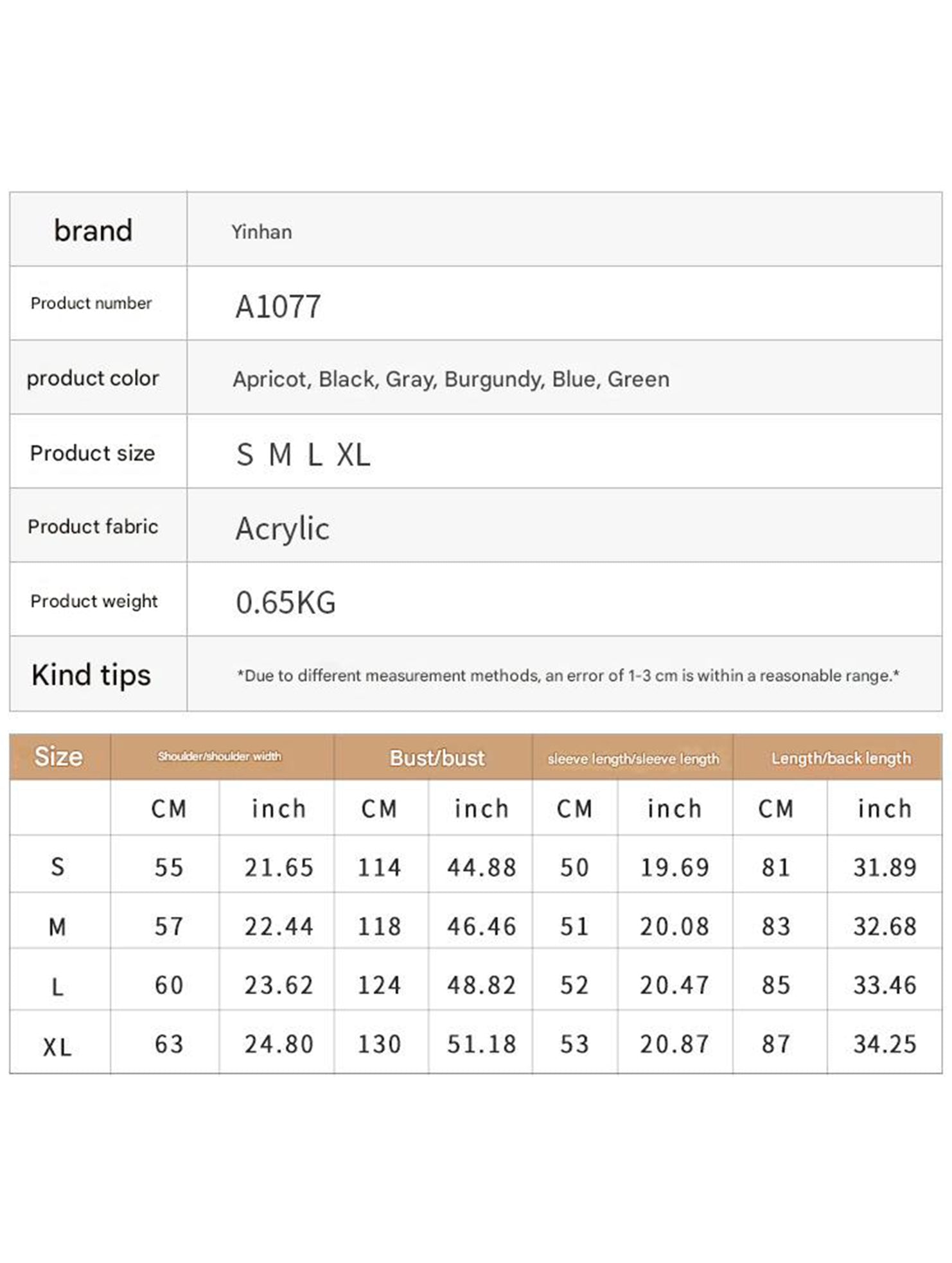 Loose mid-length V-neck solid color sweater