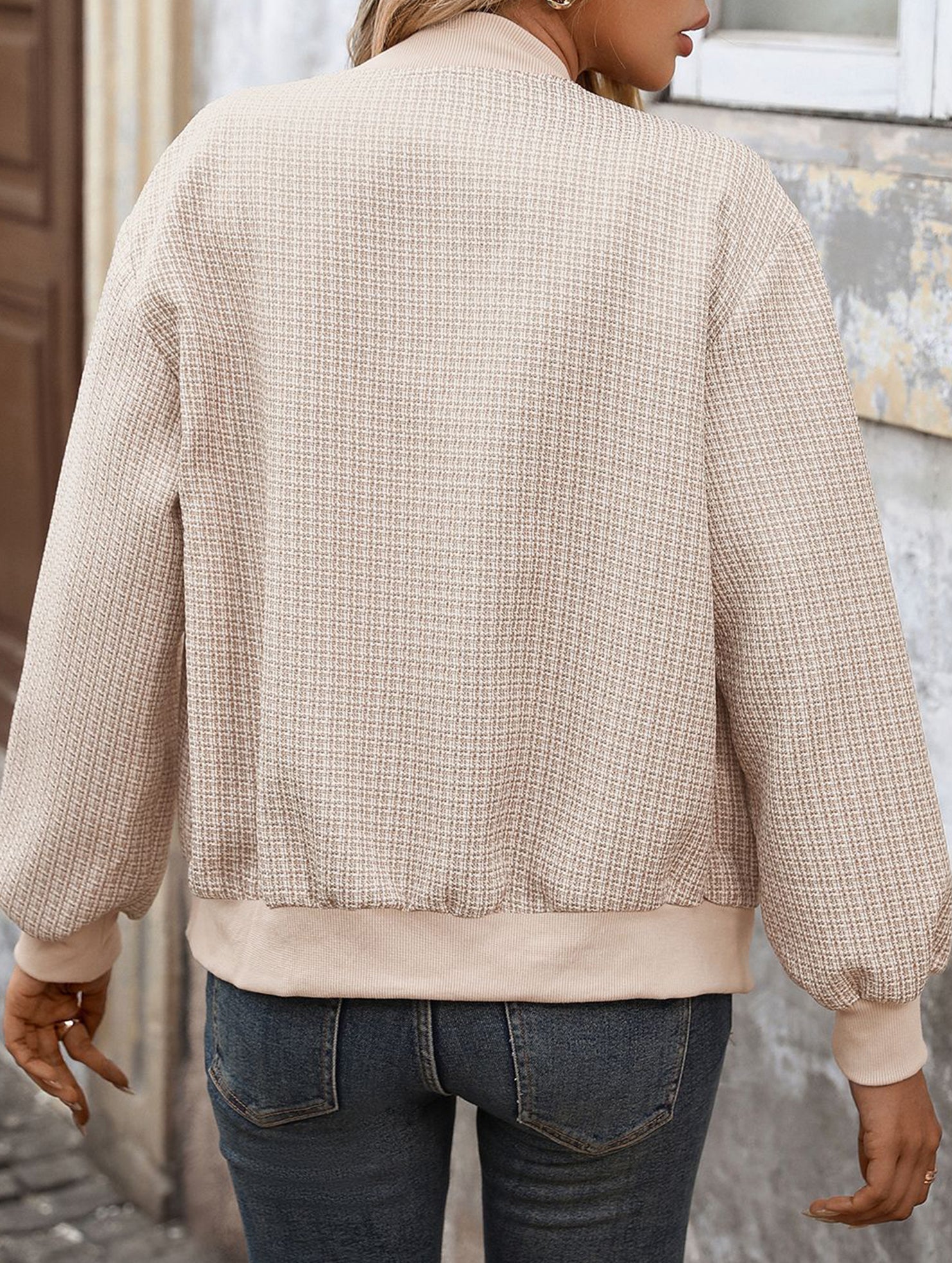 Versatile Cardigan Baseball Collar Women's Jacket