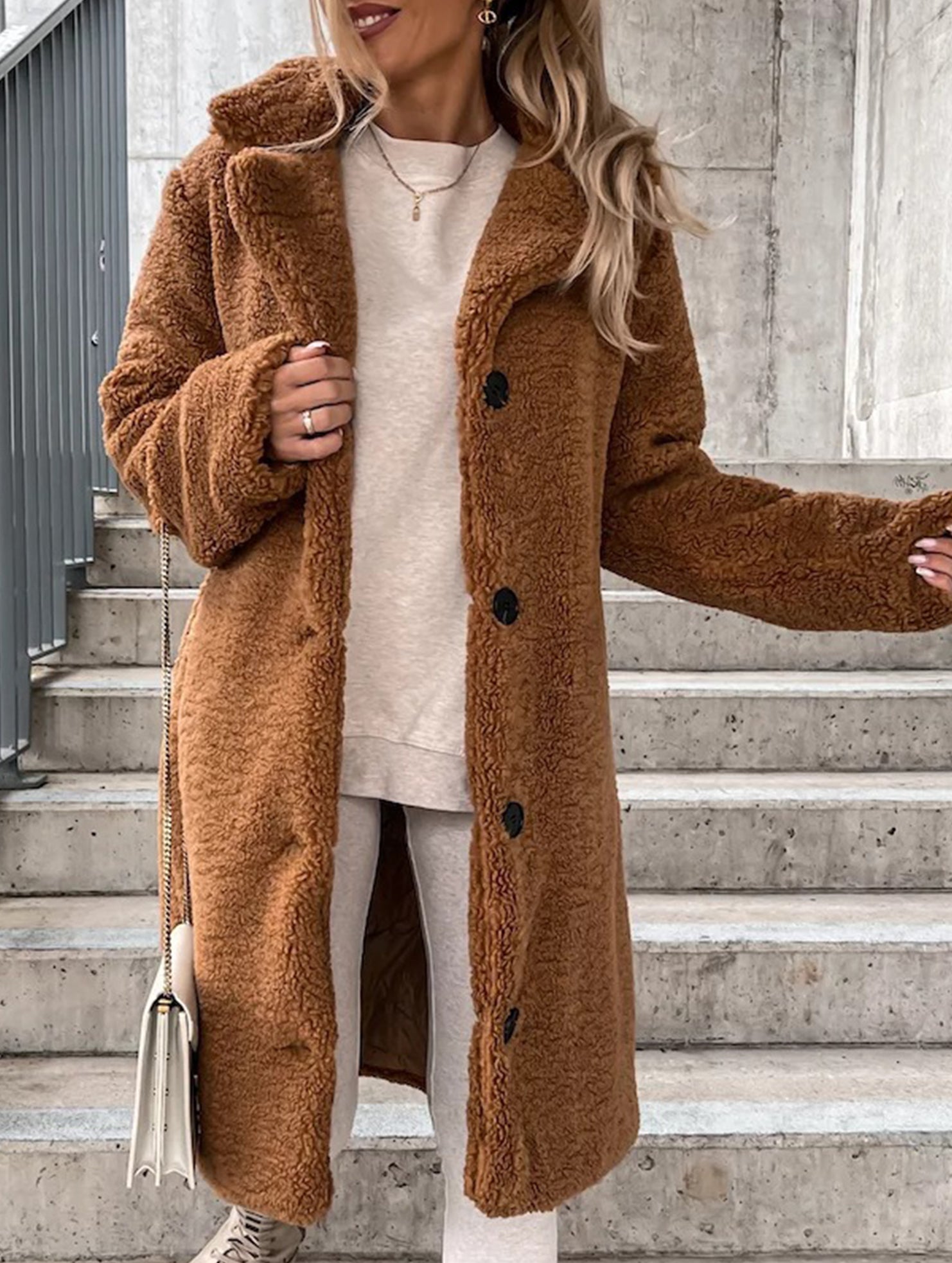 Popular long-sleeved collared jacket