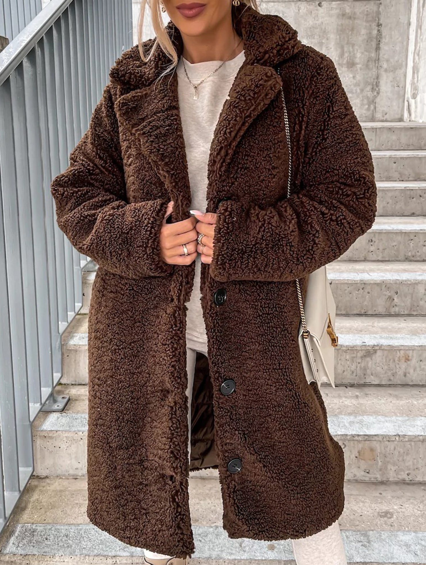 Popular long-sleeved collared jacket